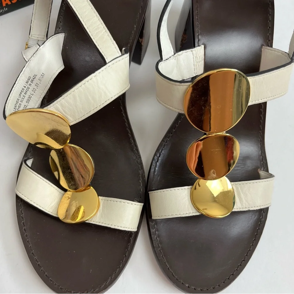 Tory Burch Patos Multi Disk Sandal Block Heel